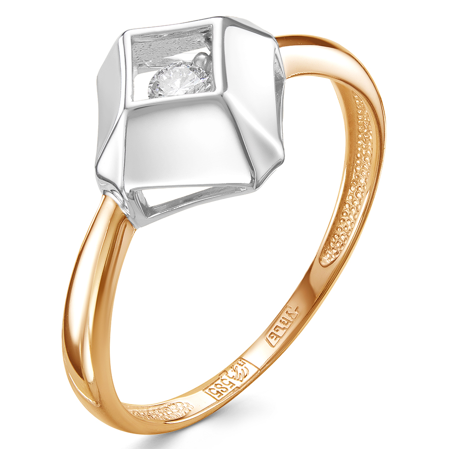 Кольцо, золото, бриллиант, 01-3088
